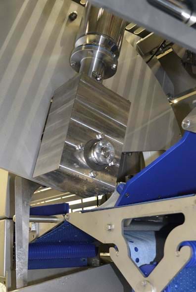 Stainless steel halical bevel gearbox in food production